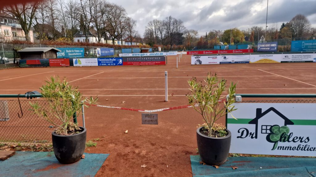 Platzanlage gesperrt